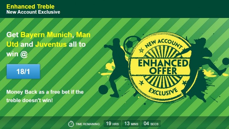 Enhanced odds accumulator this weekend
