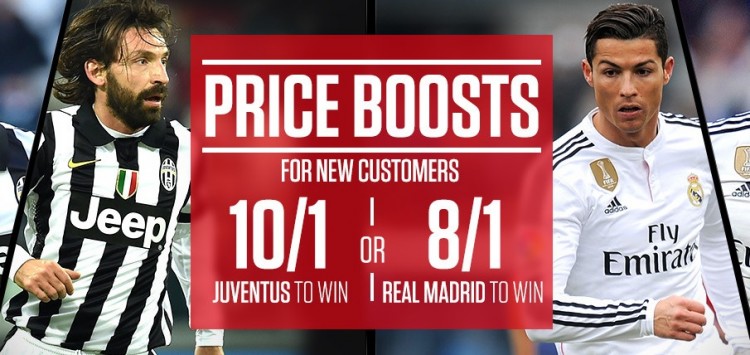 Juventus v Real Madrid offers