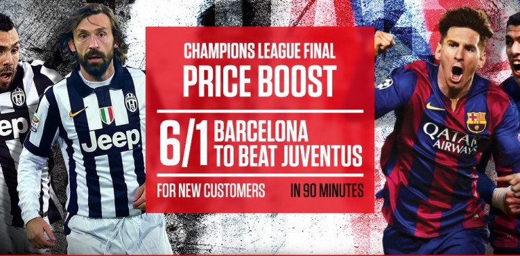 Juventus v Barcelona betting offer