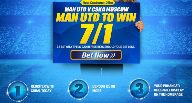 Man United v CSKA tips best odds