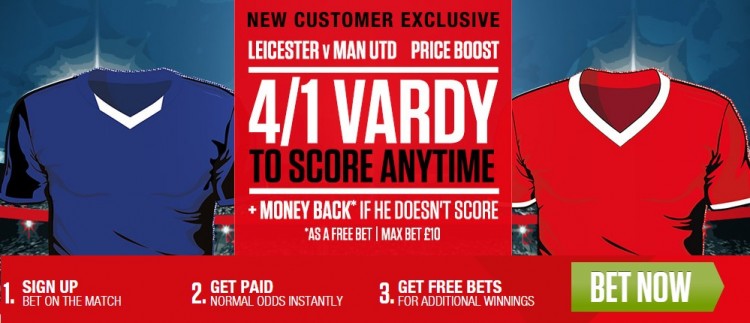Leicester v Man United betting tips offer