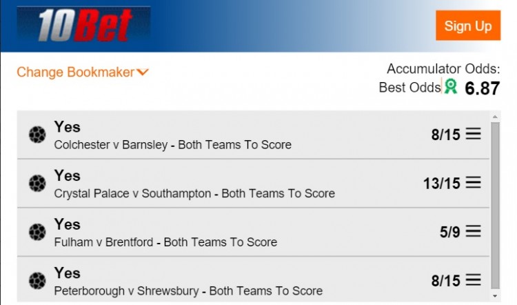 BTTS tips this weekend