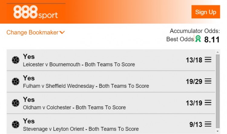 both teams to score tips this weekend