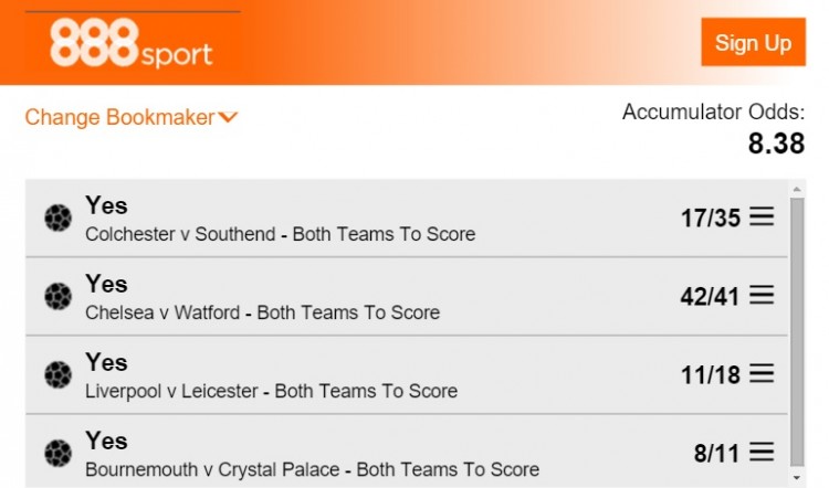 Boxing Day BTTS tips