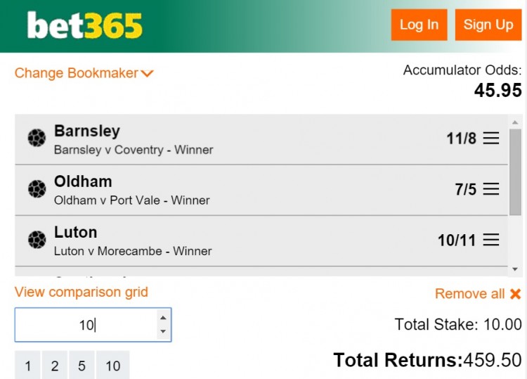 footy acca tips bet365