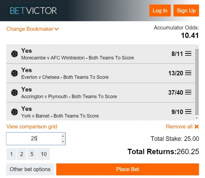 BTTS tips this weekend