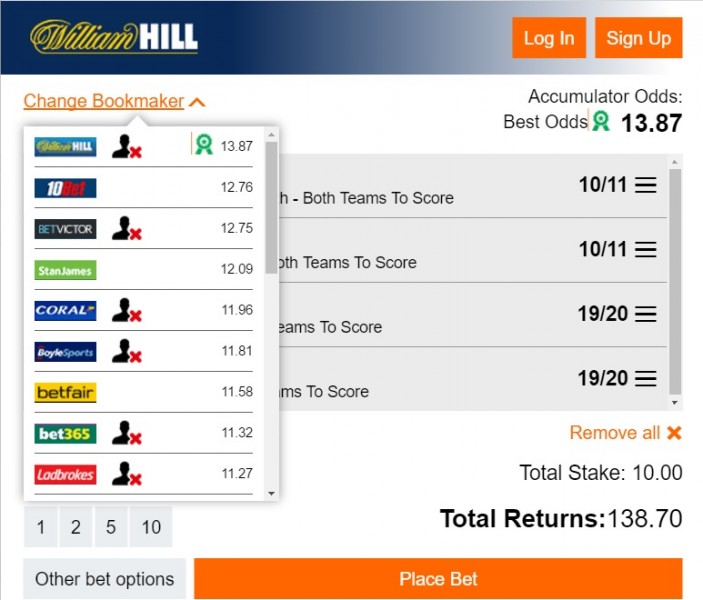 BTTS tips for today