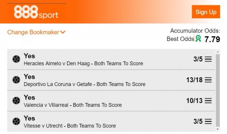 BTTS tips this weekend