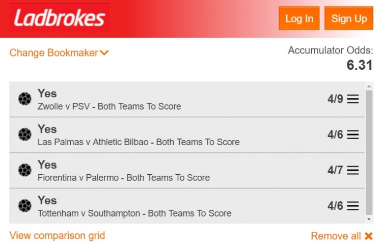BTTS tips this weekend