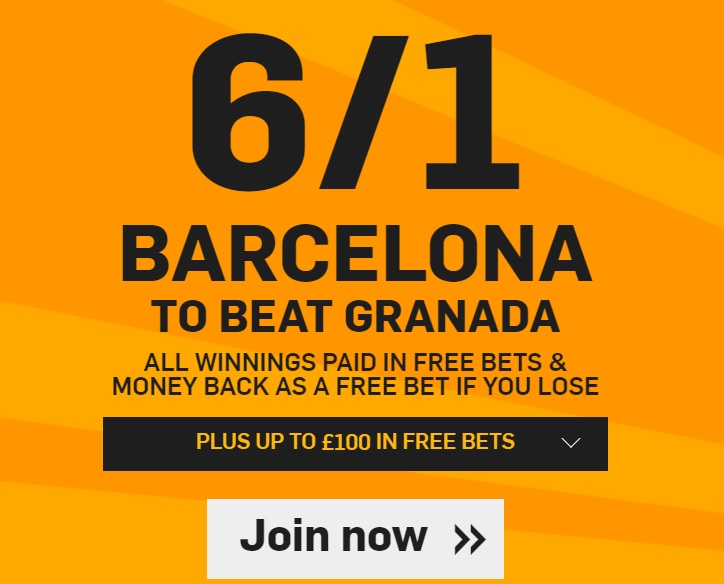 Barcelona 6/1 to win