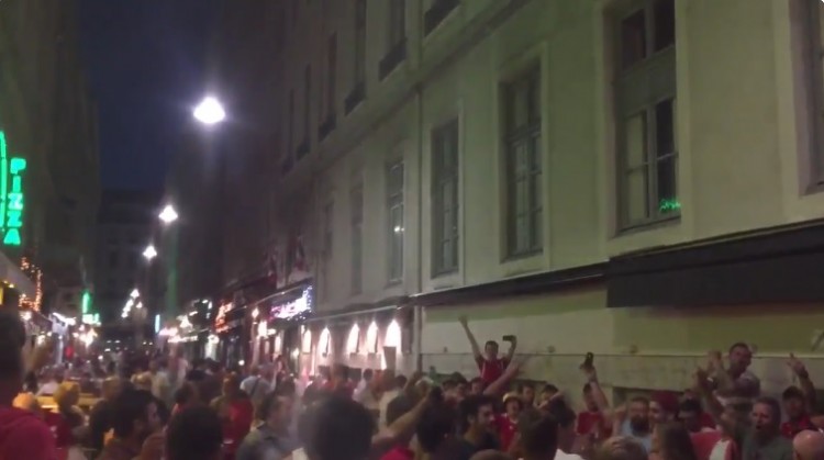 Wales fans in lyon