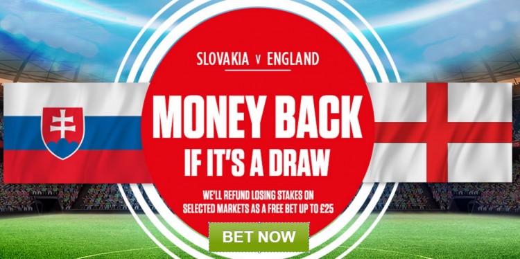 Slovakia v England offer